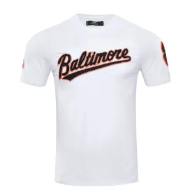 MLB BALTIMORE ORIOLES CLASSIC CHENILLE MEN'S TOP (WHITE)