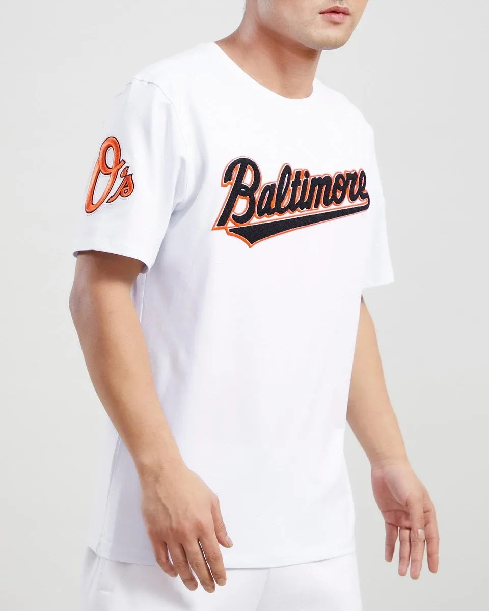 MLB BALTIMORE ORIOLES CLASSIC CHENILLE MEN'S TOP (WHITE)