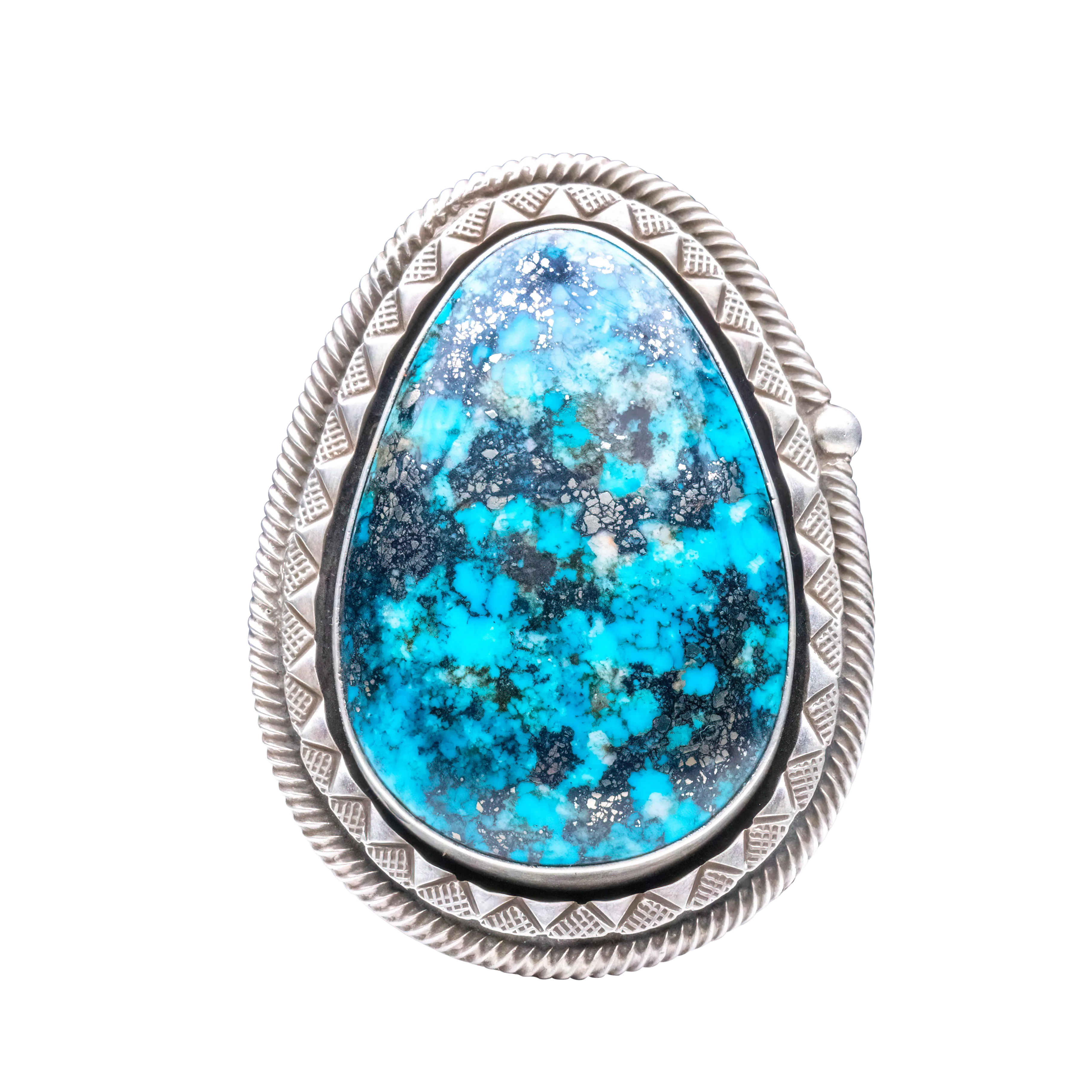 Morenci Turquoise Ring | Calvin Martinez