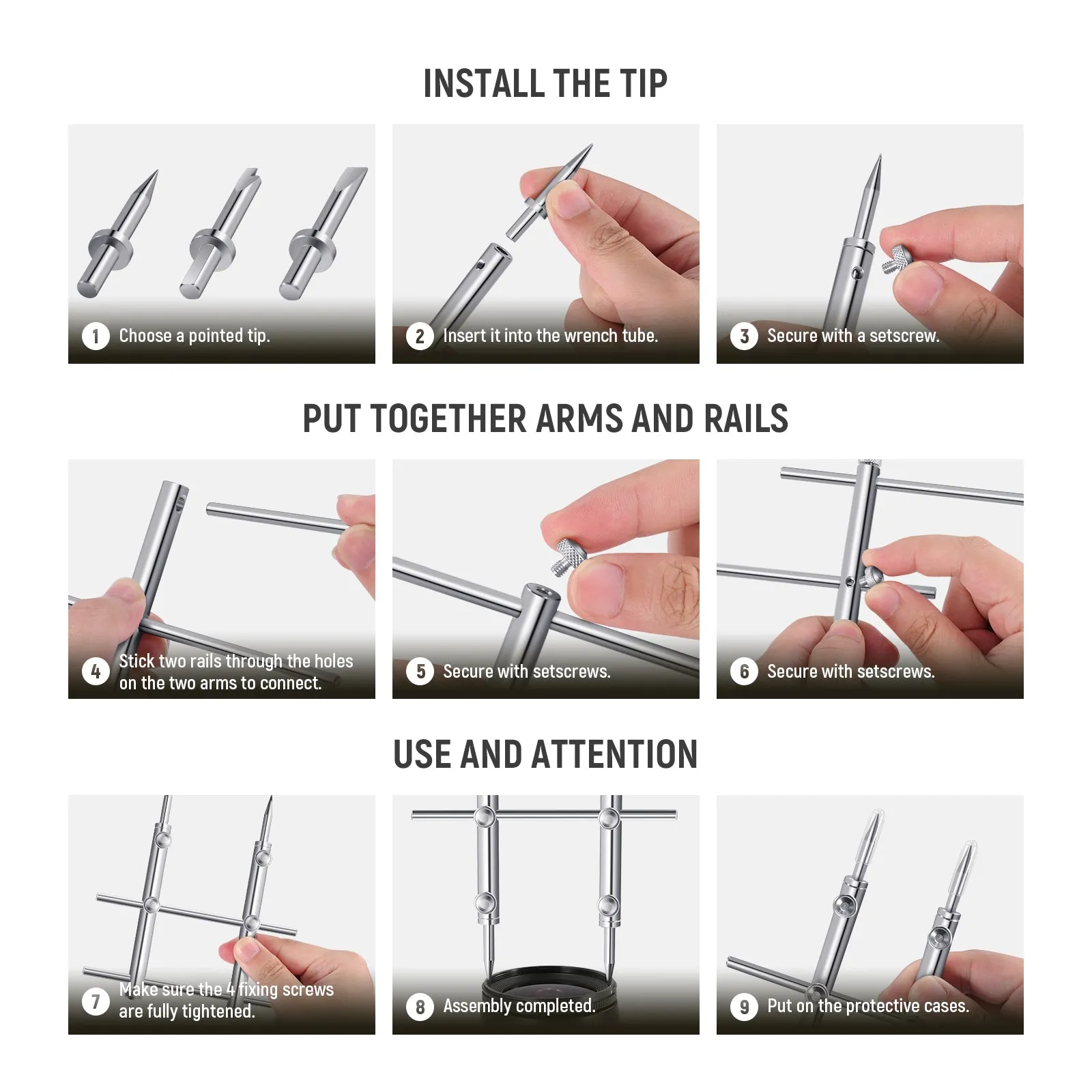 NEEWER HW-06 10-100mm Lens Removal Tool Kit