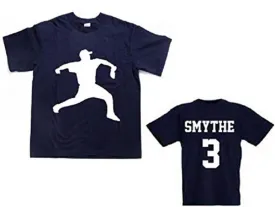 personalized baseball shirt boys jersey name number kids youth t-shirt birthday party