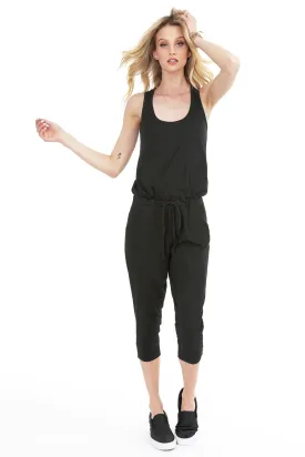 Racer Back Drawstring Jumpsuit