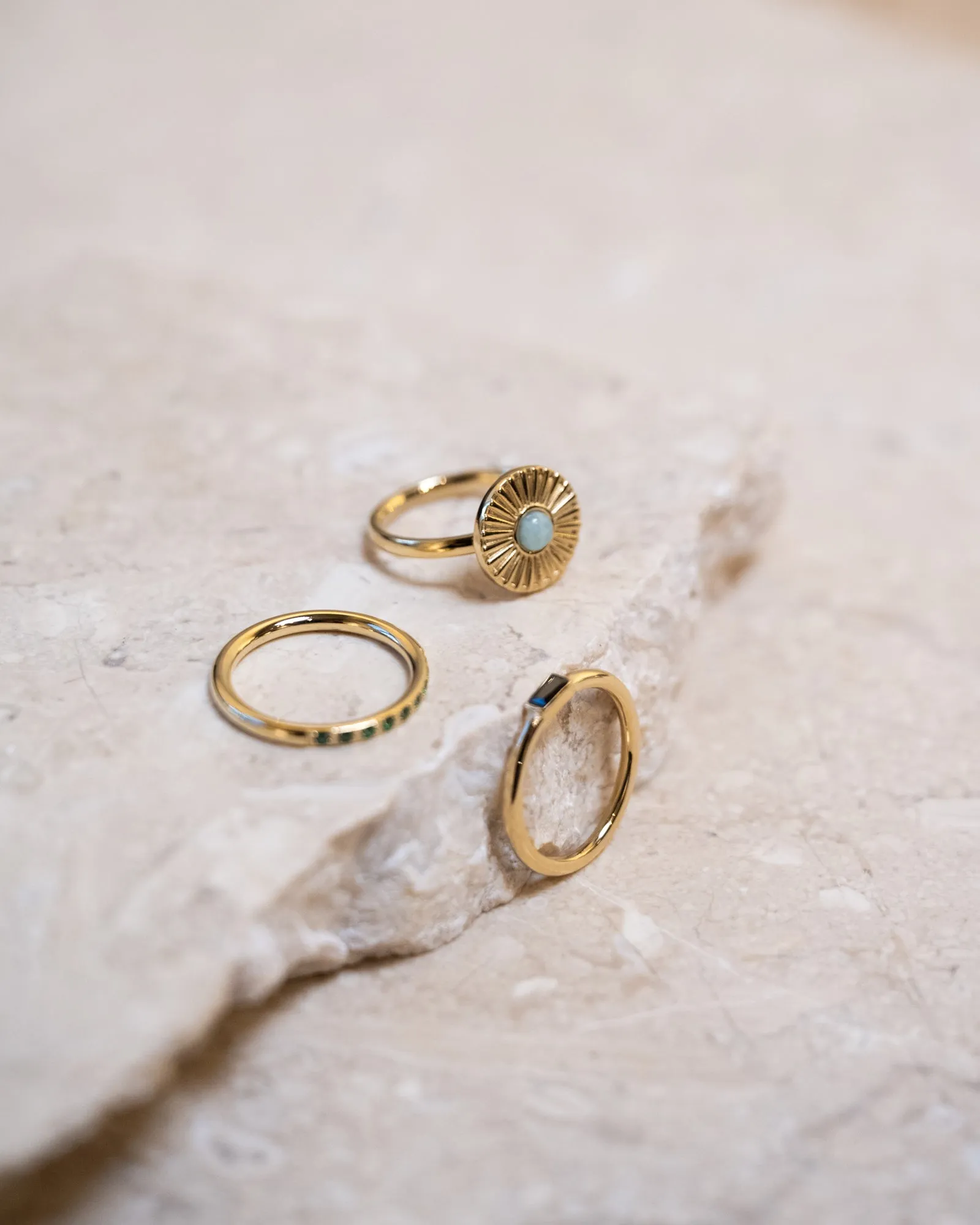 Ring Gold Sunshine Amazonite
