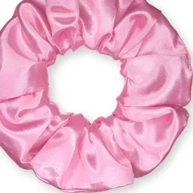 Scrunchies Premium Bridal Satin Available in 3 Sizes Made in the USA Pink