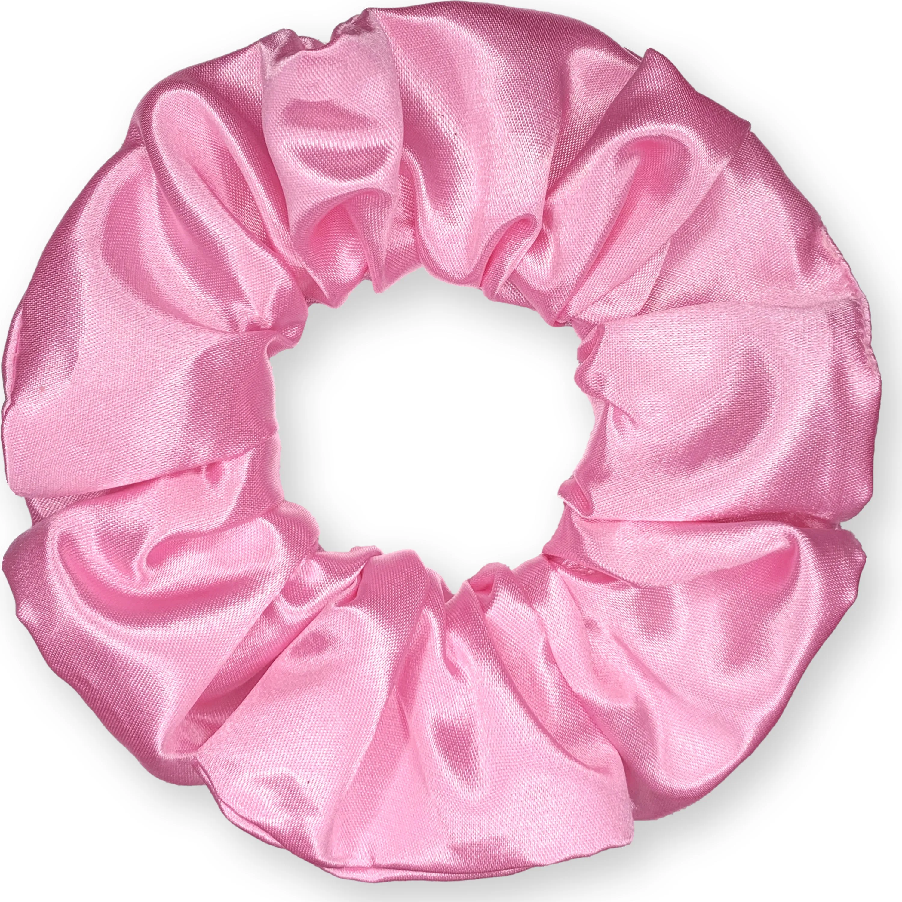 Scrunchies Premium Bridal Satin Available in 3 Sizes Made in the USA Pink