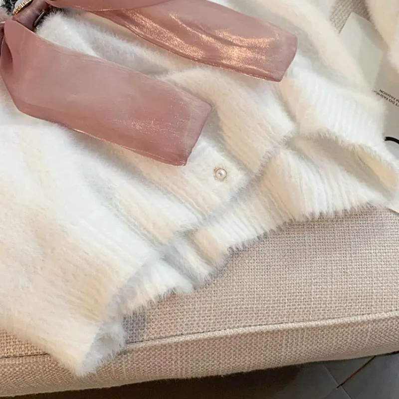 Soft Cropped Sailor Cardigan