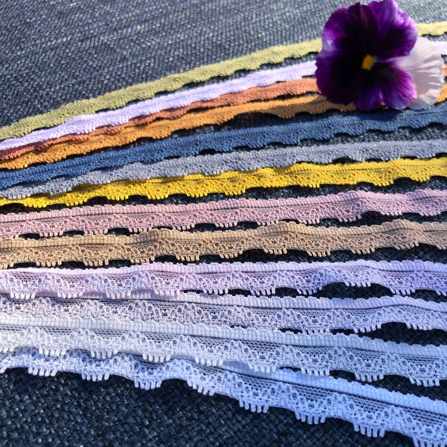 Stretch Lace #203 - 1/2" White Dye to Match Lace