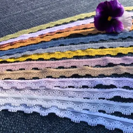 Stretch Lace #203 - 1/2" White Dye to Match Lace
