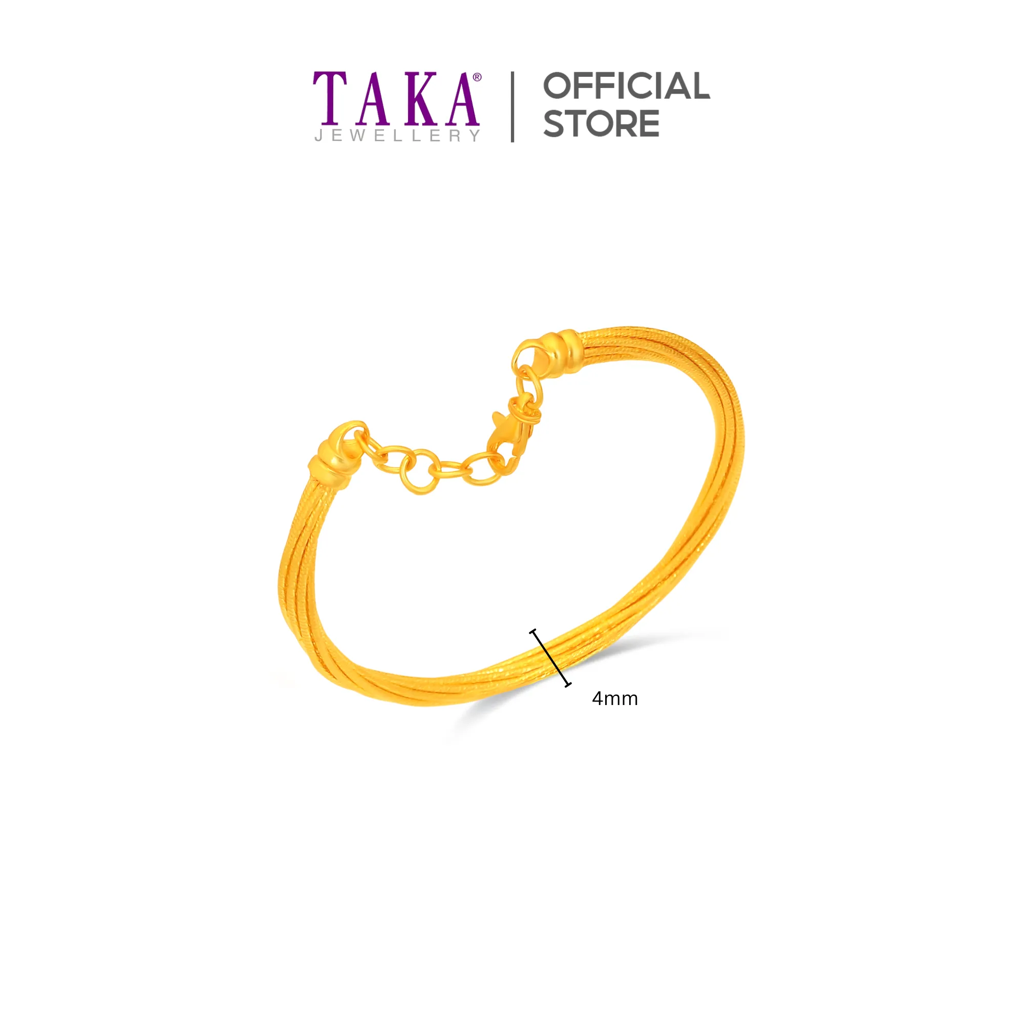 TAKA Jewellery 916 Gold Bangle
