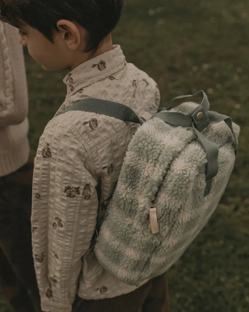 TEDDY BACKPACK PILE CHECKED