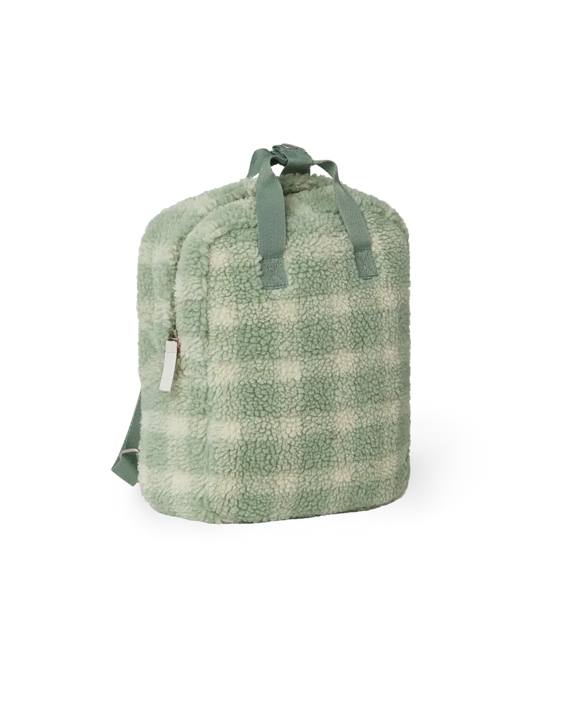TEDDY BACKPACK PILE CHECKED