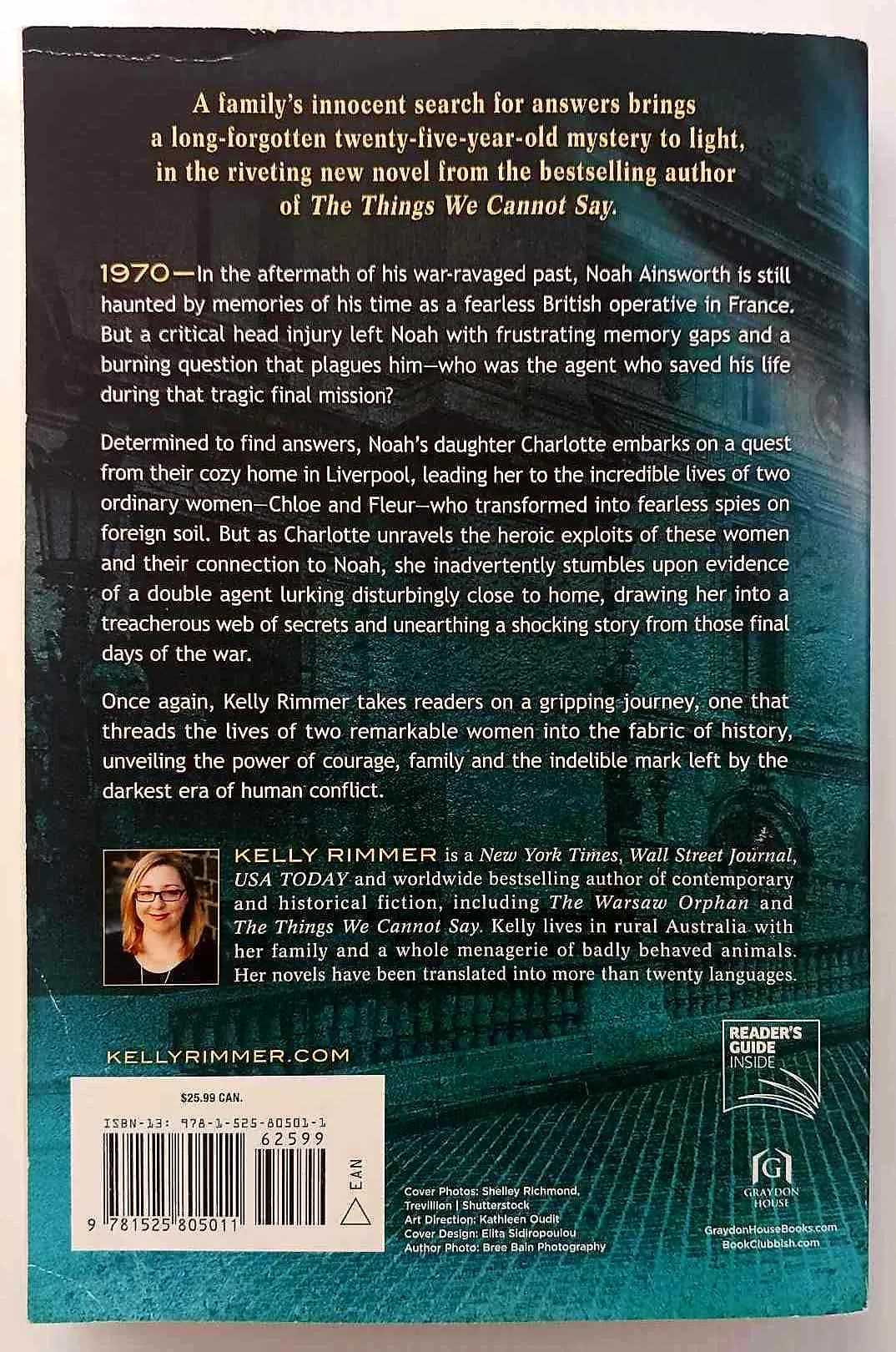 THE PARIS AGENT - Kelly Rimmer