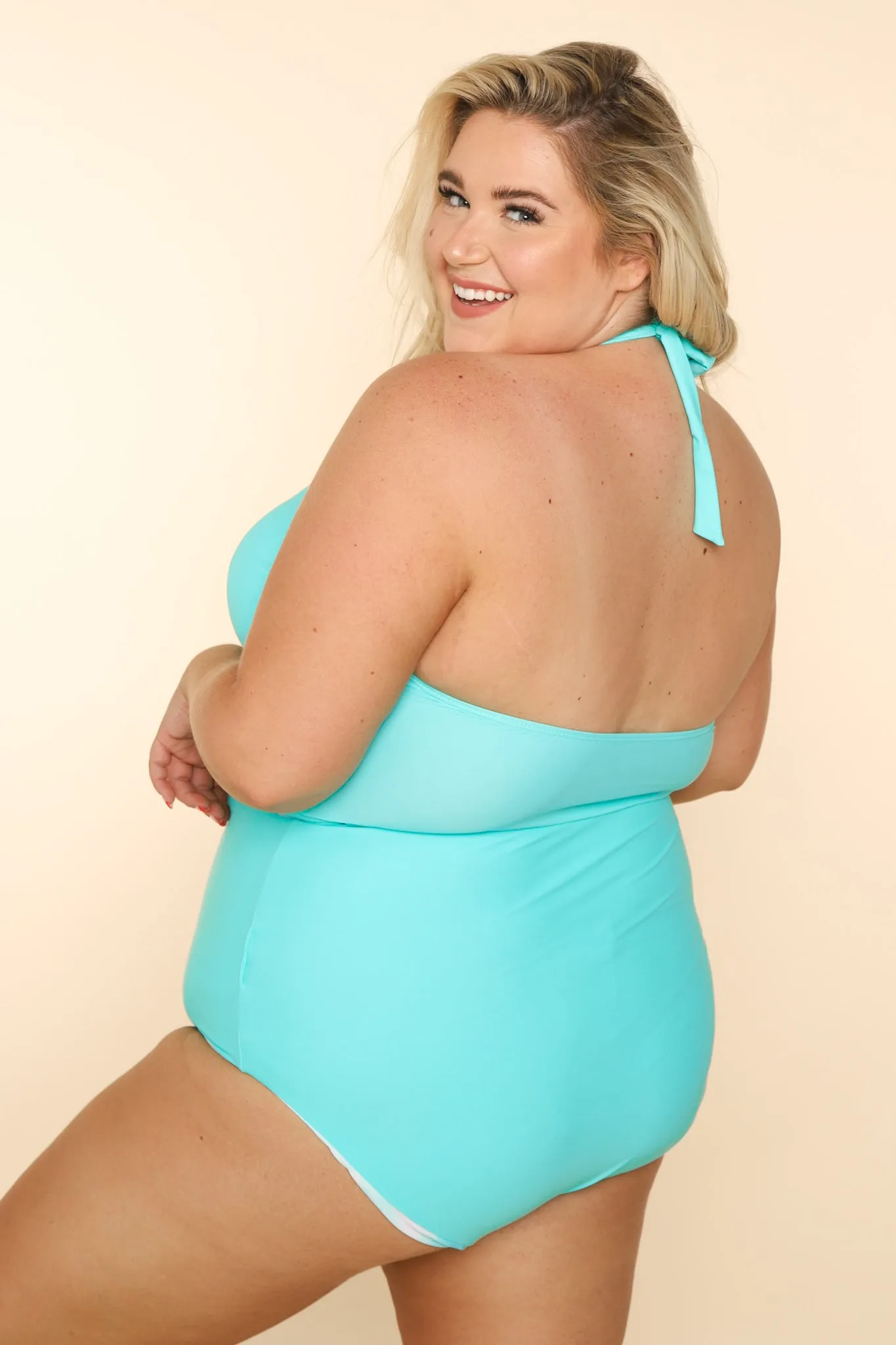 The Racha Top | Neon Aqua | Final Sale