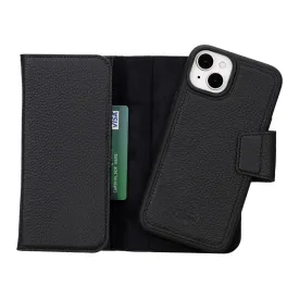 Tudor iPhone 15 Plus Wallet Case, Pebble Black