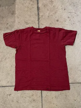 Velva Sheen Burgundy Rolled T Shirt