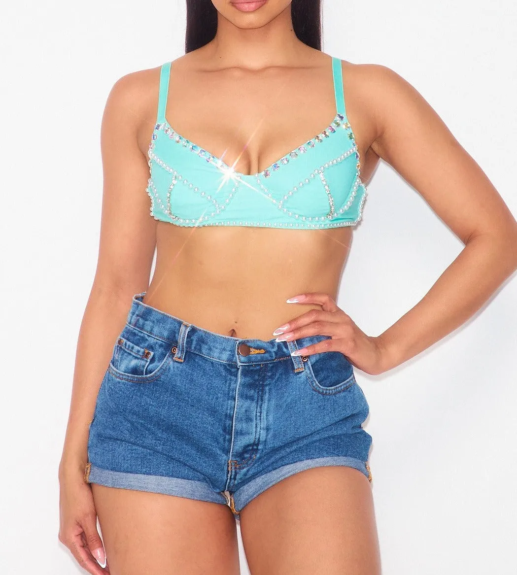Women's Pearl Bra Top - HOTHGT6652A