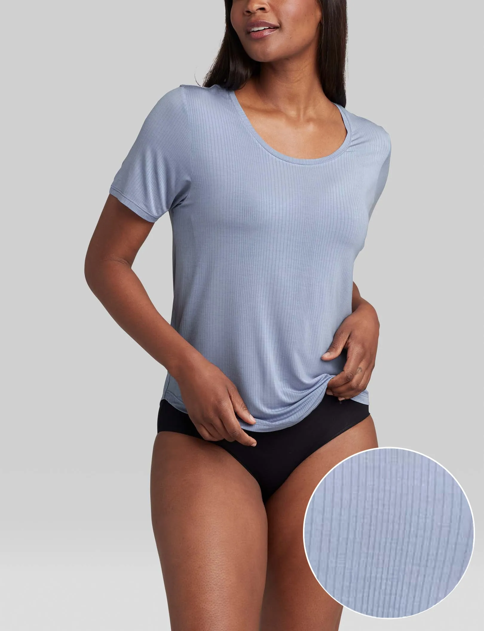 Women's Second Skin Luxe Rib Sleep Tee
